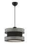 Opviq Halo Lámpara de Araña Gris y Negro